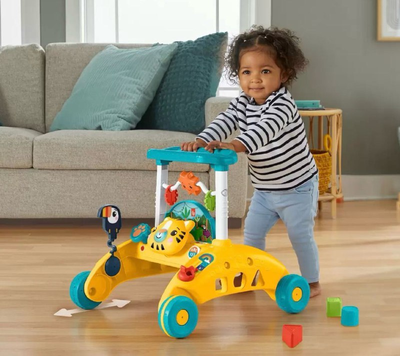 Andador Tigre Mattel Fisher-Price - Primeiros Passos de Empurrar