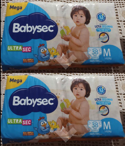 Babysec Fralda Ultrasec Galinha Pintadinha Azul M 38 Unidades