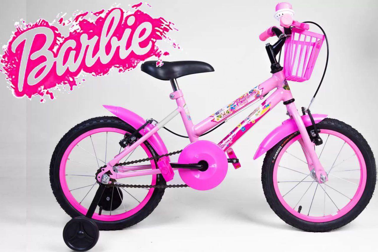 Bicicleta Infantil Feminina Aro 16 - Rosa - Personagem - OLK Bike