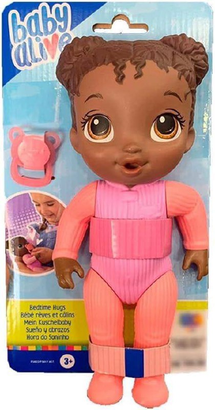 Boneca Baby Alive Bebê Hora do Soninho - Boneca de Cabelos Pretos 24cm - F5822 - Hasbro