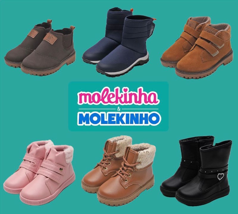 Botas Molekinho e Molekinha últimas numerações