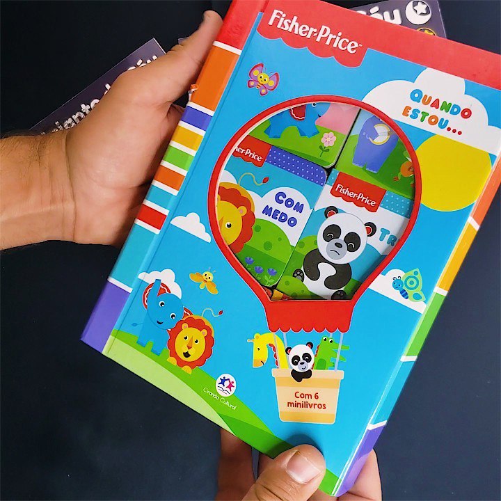 Box 6 Mini Livros Fisher Price Quando estou