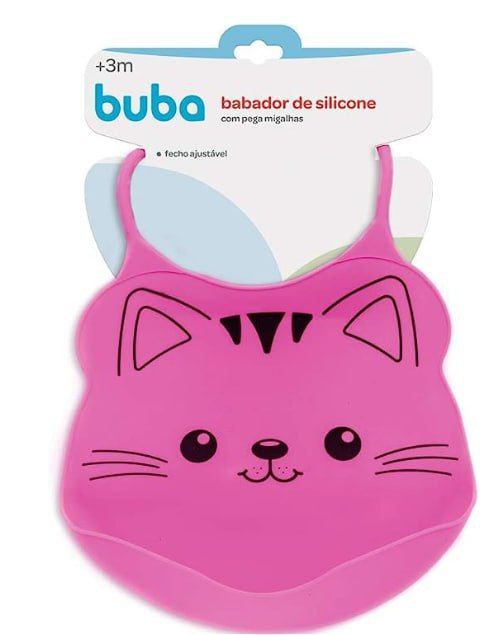Buba Babador De Silicone Com Pega Migalhas Colorido
