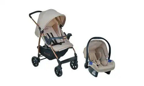 Burigotto Carrinho de Bebê com Bebê Conforto Ecco  Mon Amour