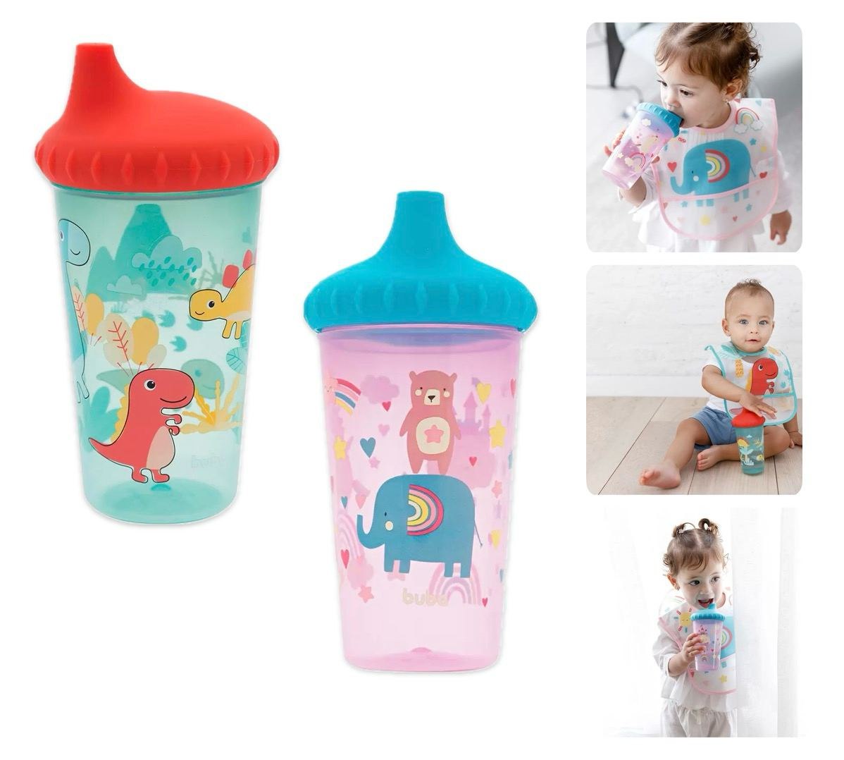 Copo com Tampa Buba Antivazamento 300ml