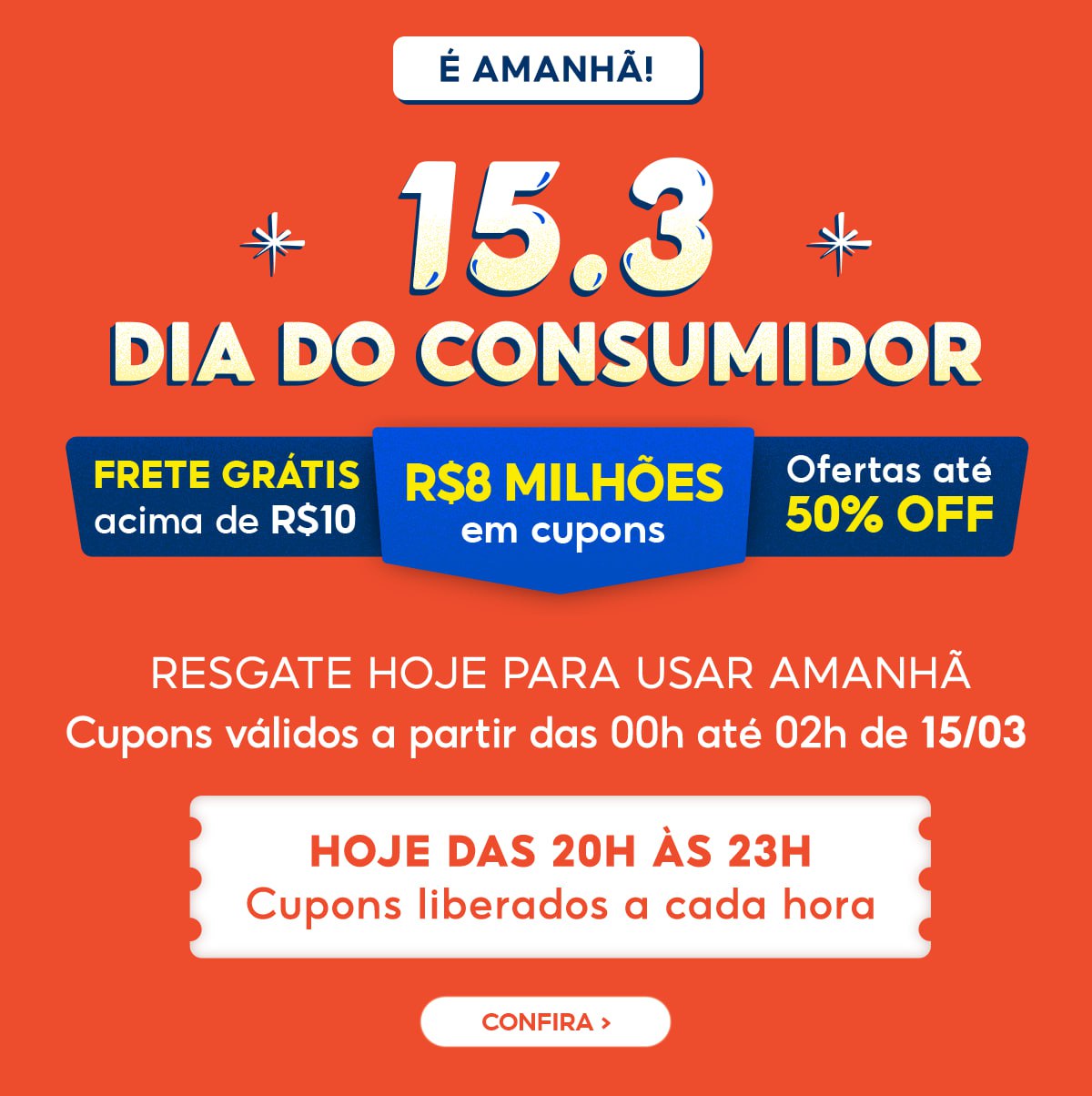 Cupons para Resgatar Shopee 15.3