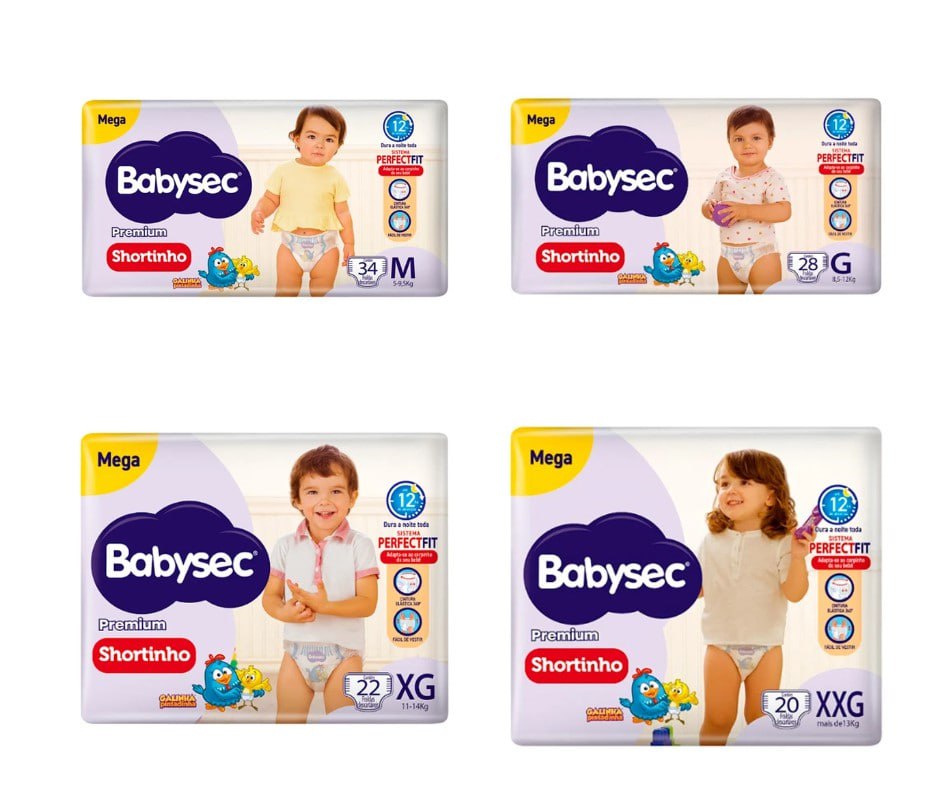 Fralda Babysec Premium Shortinho
