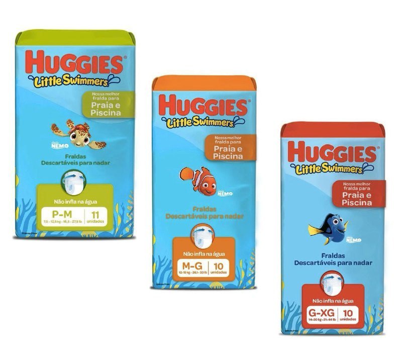Fralda Huggies Little Swimmers Praia e Piscina
