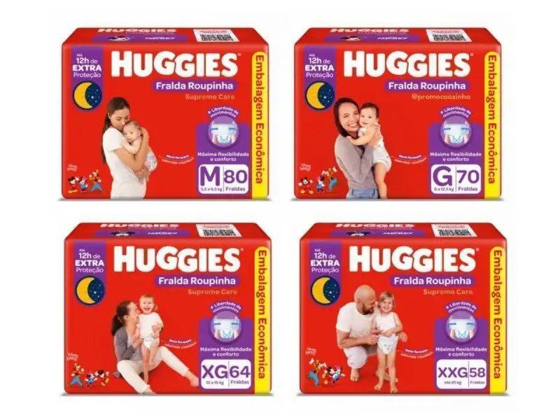 Fralda Huggies Supreme Care Roupinha - Versão Reformulada