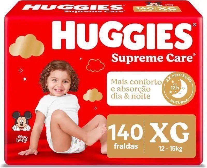 Fralda Huggies Supreme Care XG com 140