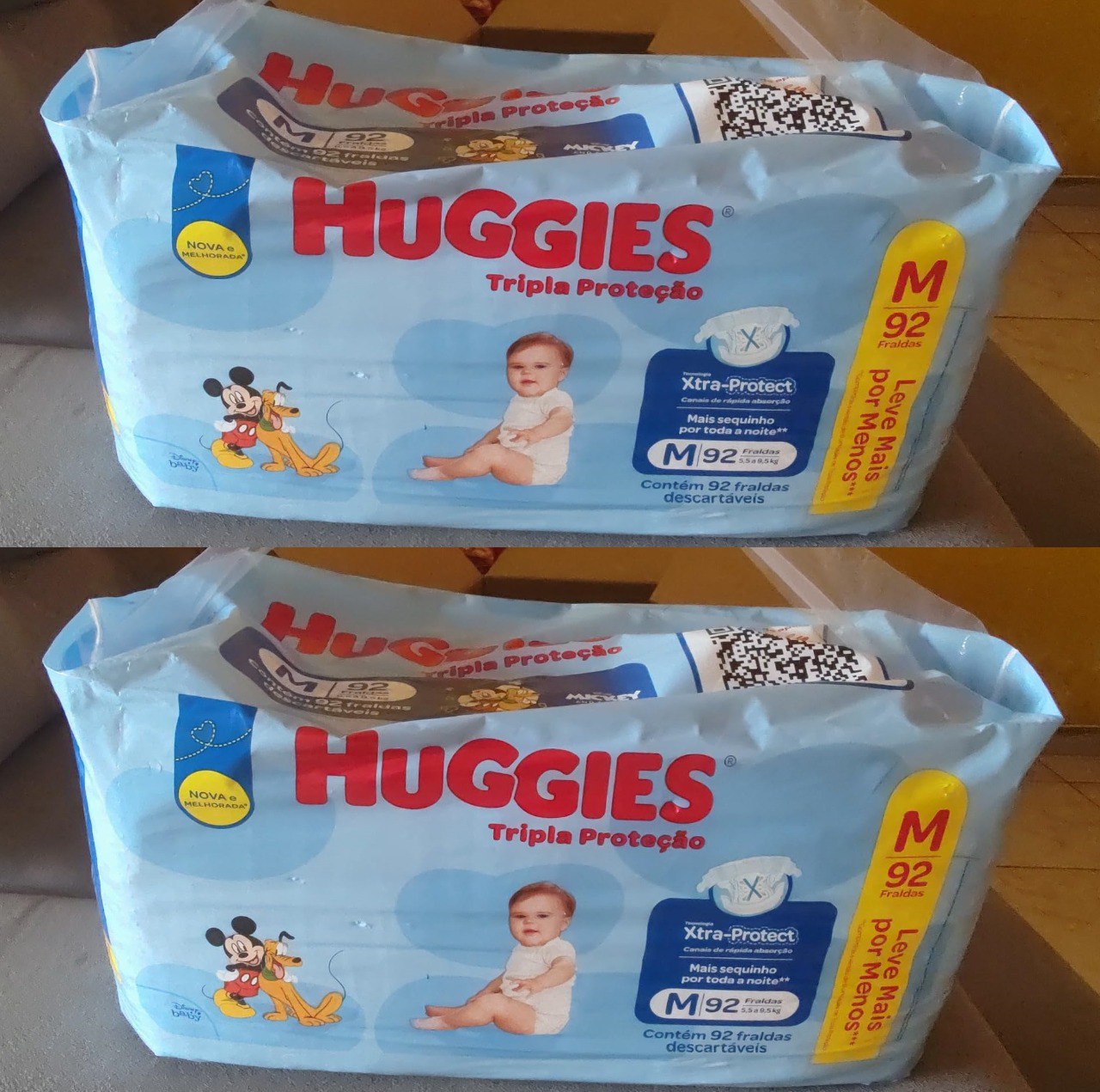 Fralda Huggies Tripla Proteção M 92 unidades