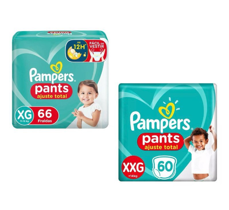 Fralda Pampers Ajuste Total Pants