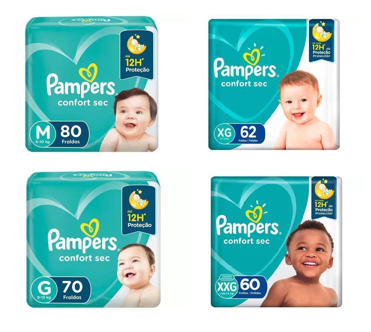 Fralda Pampers Confort Sec
