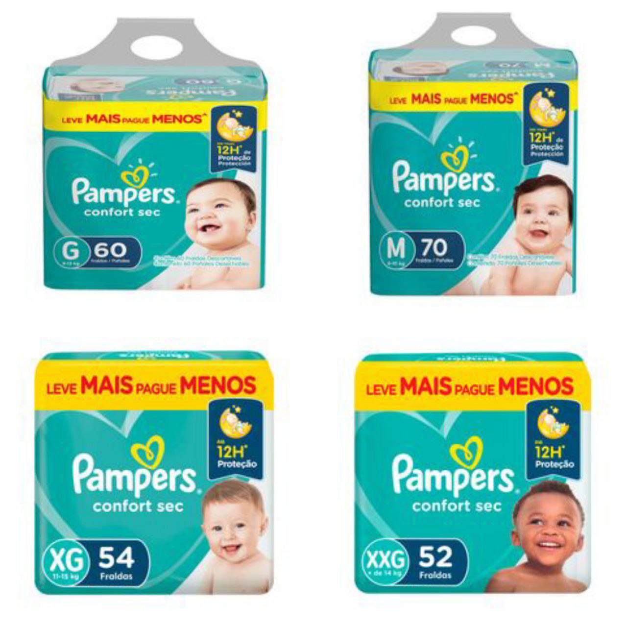 Fralda Pampers Confort Sec Super
