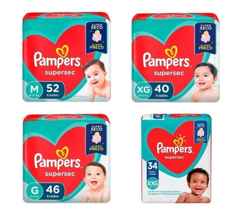 Fralda Pampers Supersec