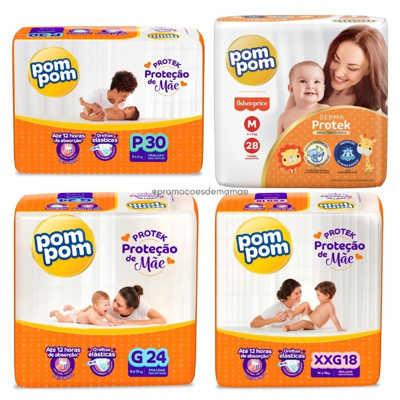 Fralda Pom Pom Derma Protek
