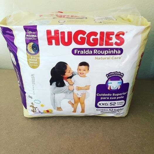 HUGGIES Fralda Huggies Natural Care Roupinha Xxg 52 Unidades