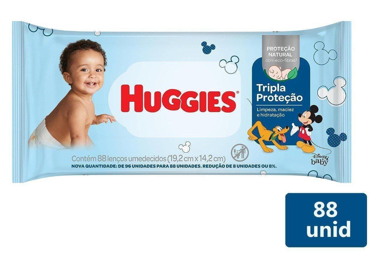 Huggies Lenço Umedecido Tripla Proteção Regular 88 unidades