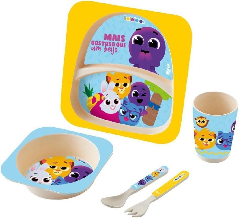Kit Alimentação Prato Baby 3 Peças Coruja - Zoop Toys