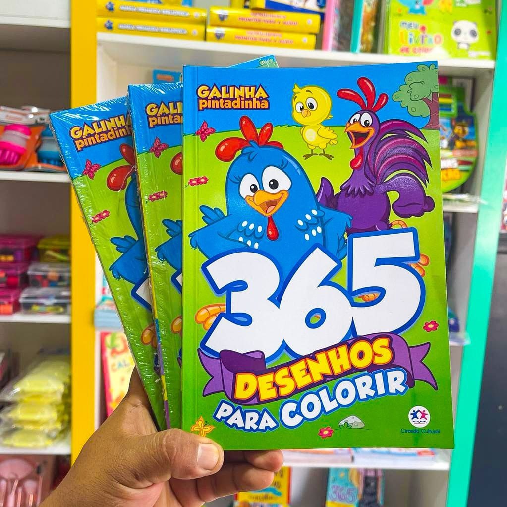 Livro Galinha Pintadinha 365 Desenhos Para Colorir