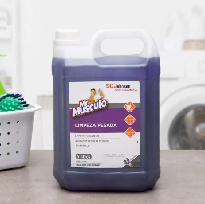 Mr. Músculo Limpador Limpeza Pesada Líquido Lavanda 5 litros