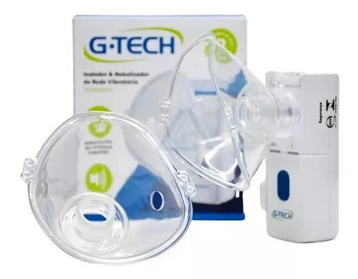 Nebulizador E Inalador De Rede Vibratória Nebmesh2 G-tech Cor Branco 110V/220V