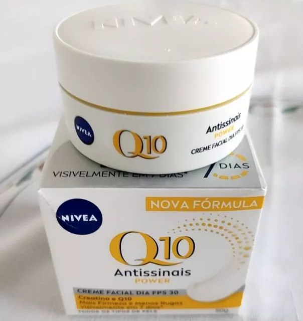 NIVEA Creme Facial Antissinais Q10 Power Dia FPS 30 50g - Reduz rugas e linhas de expressão