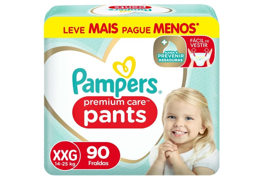 Pampers Fralda Pants Premium Care Xxg 90 Unidades