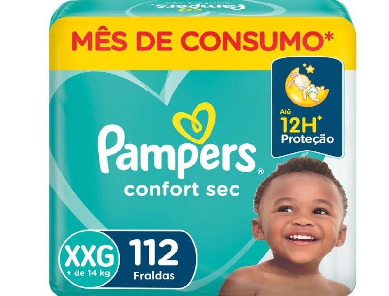 Pampers Fraldas Confort Sec Xxg 112 Unidades