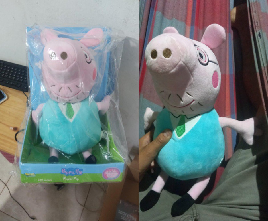 PELUCIA PAPAI PIG - PEPPA PIG 33CM