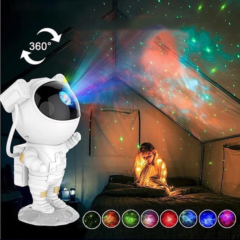 Projetor De Luz Do Espaço Astronauta Céu Estrelado Galaxy Quarto Home Decor Para Crianças Luz Da Noite Presentes