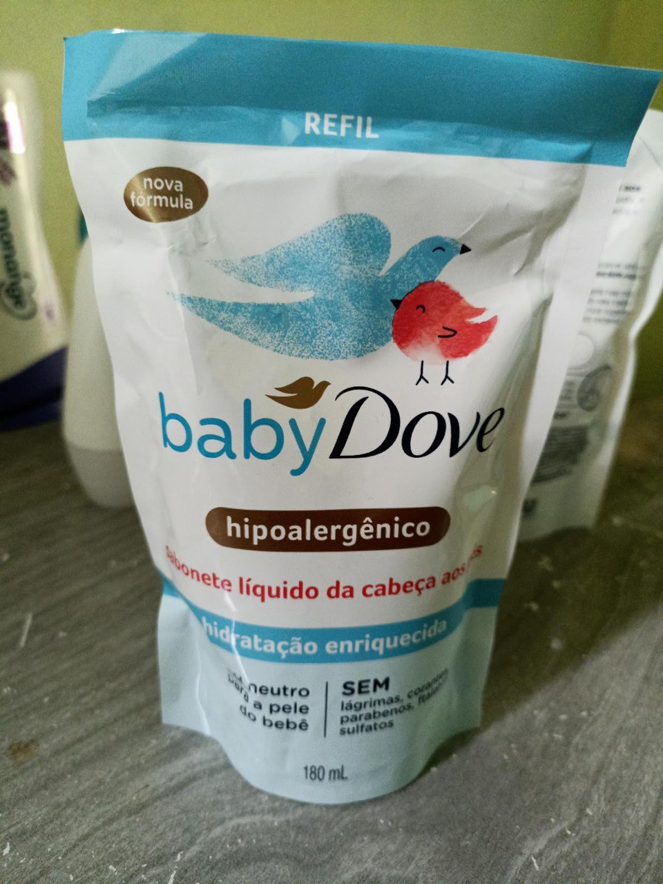 Sabonete Líquido Baby Dove Hidratação Enriquecida 180ml