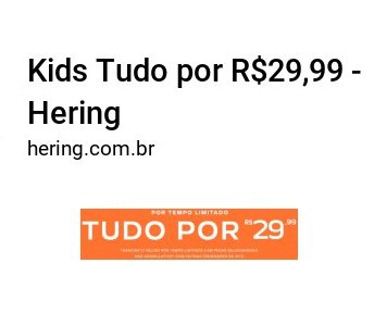Saldão  Kids HERING