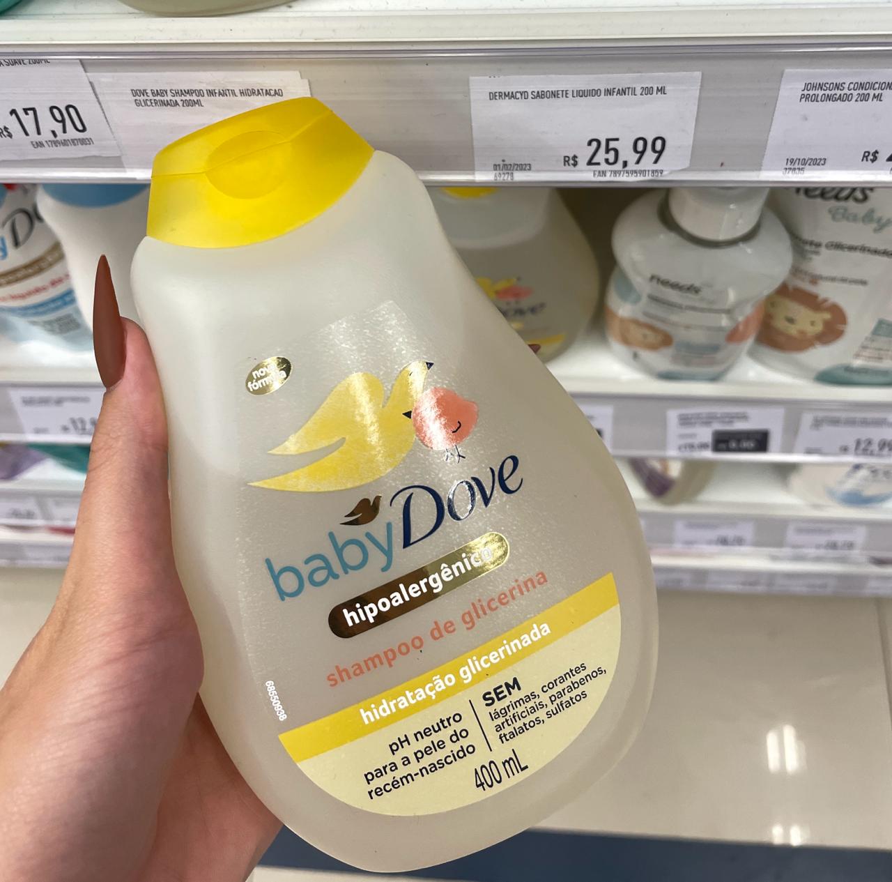 Shampoo Baby Dove Hidratação Glicerinada 400ml