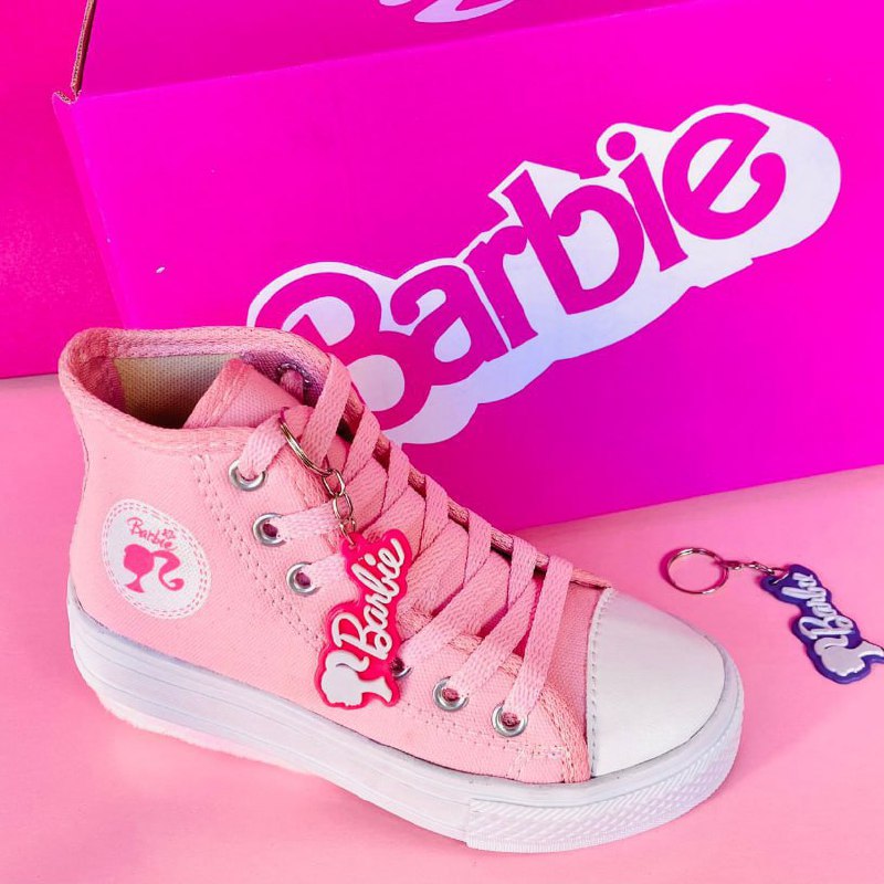 👀 Tênis Infantil Da Barbie girl Rosa Botinha Menina Lançamento Star