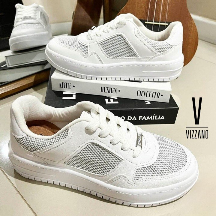 Tênis VIZZANO Tela Gliter Shine Feminino (34 ao 39)