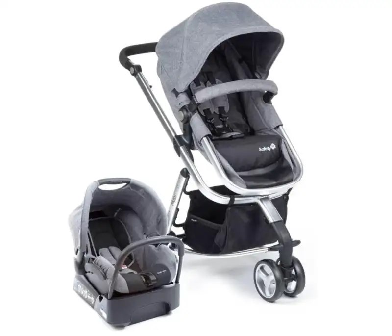 Travel System Mobi Grey Denim Silver, Safety 1st