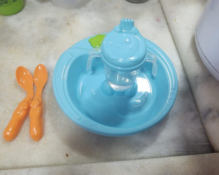 Adoleta Bebê Kit Alimentacao Colore, Azul TurquesaAzul Turqueza