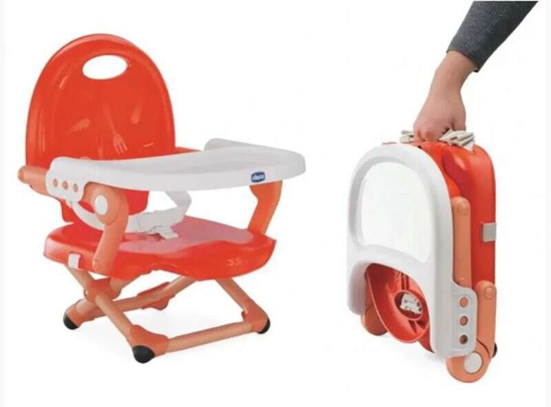 Assento Elevatório Pocket Snack, Chicco, Red
