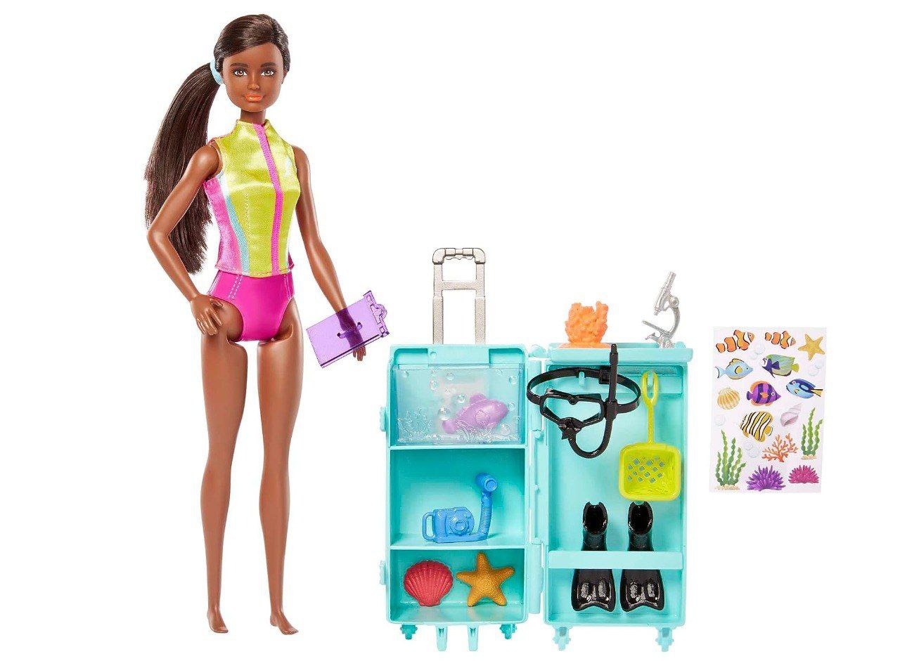 Barbie Profissões Conjunto de Brinquedo Bióloga Marinha