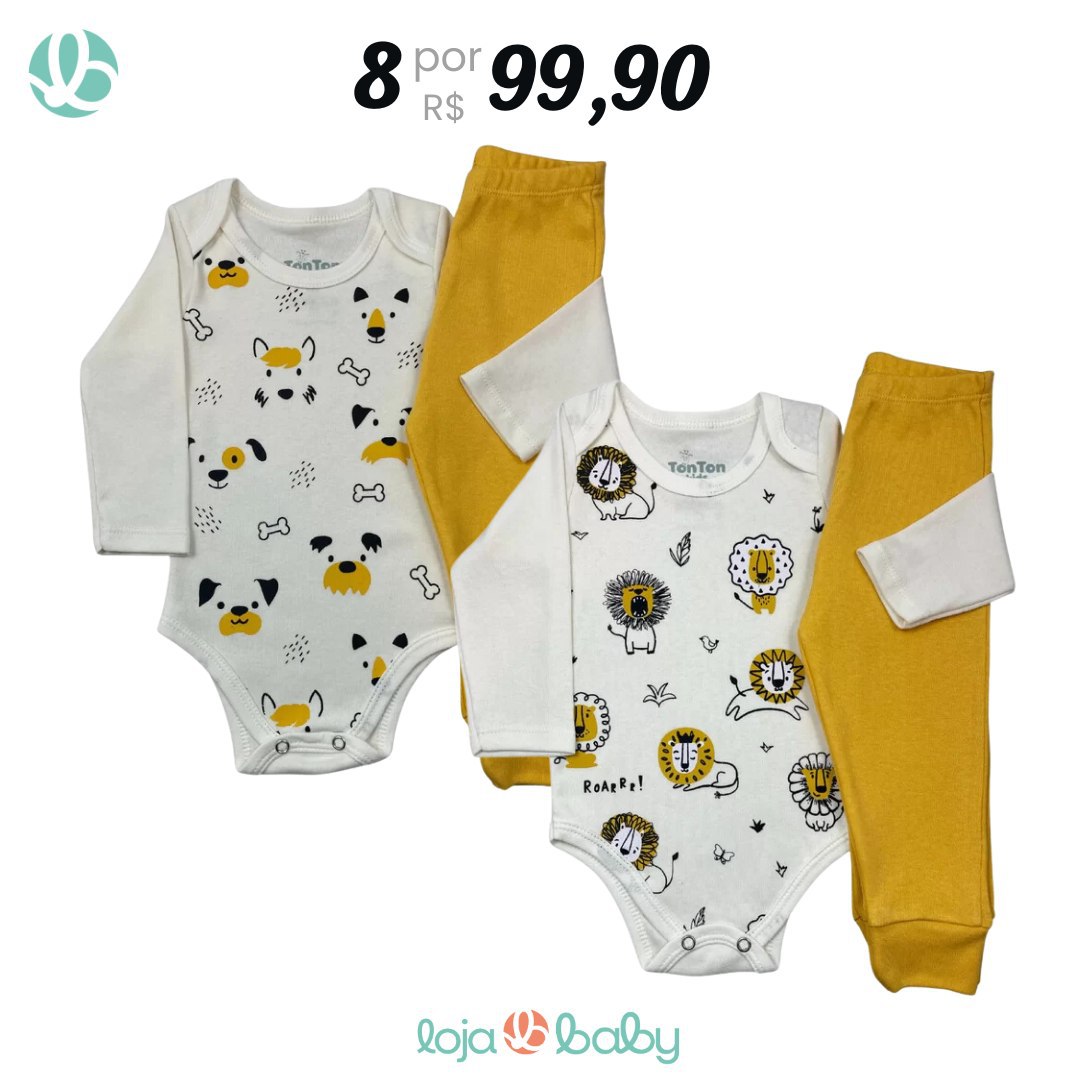 BODY 8 PEÇAS POR R$ 99,90