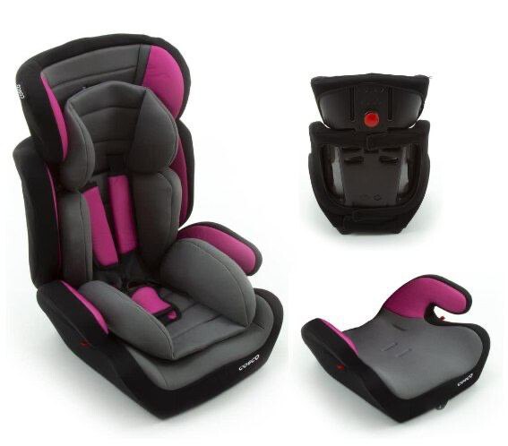 Cadeirinha Tour 9 a 36 Kg, Cosco, Cinza  e Rosa