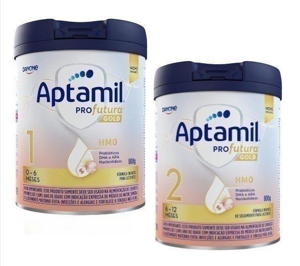 Fórmula Aptamil Profutura Gold 1 ou 2 - 800 g