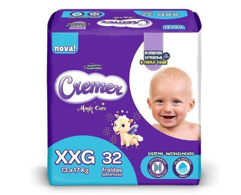 Fralda Cremer Mega XXG, 32 unidades
