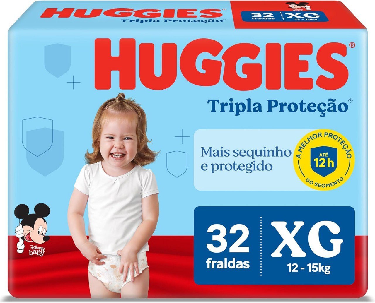 Fralda Huggies Tripla Proteção XG 32 unidades