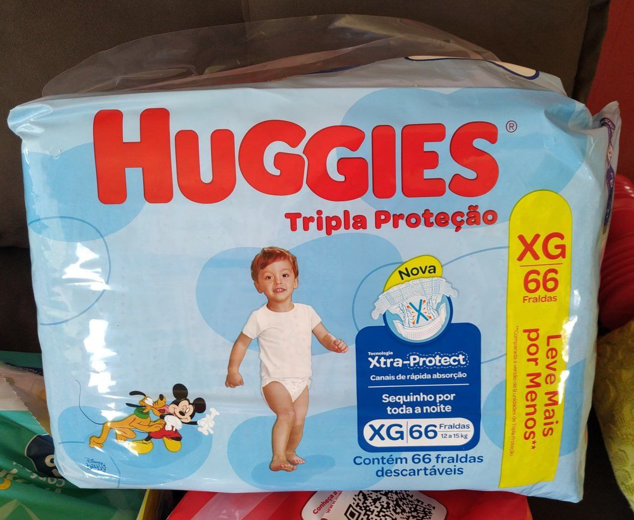 Fralda Huggies Tripla Proteção XG 66 Unidades