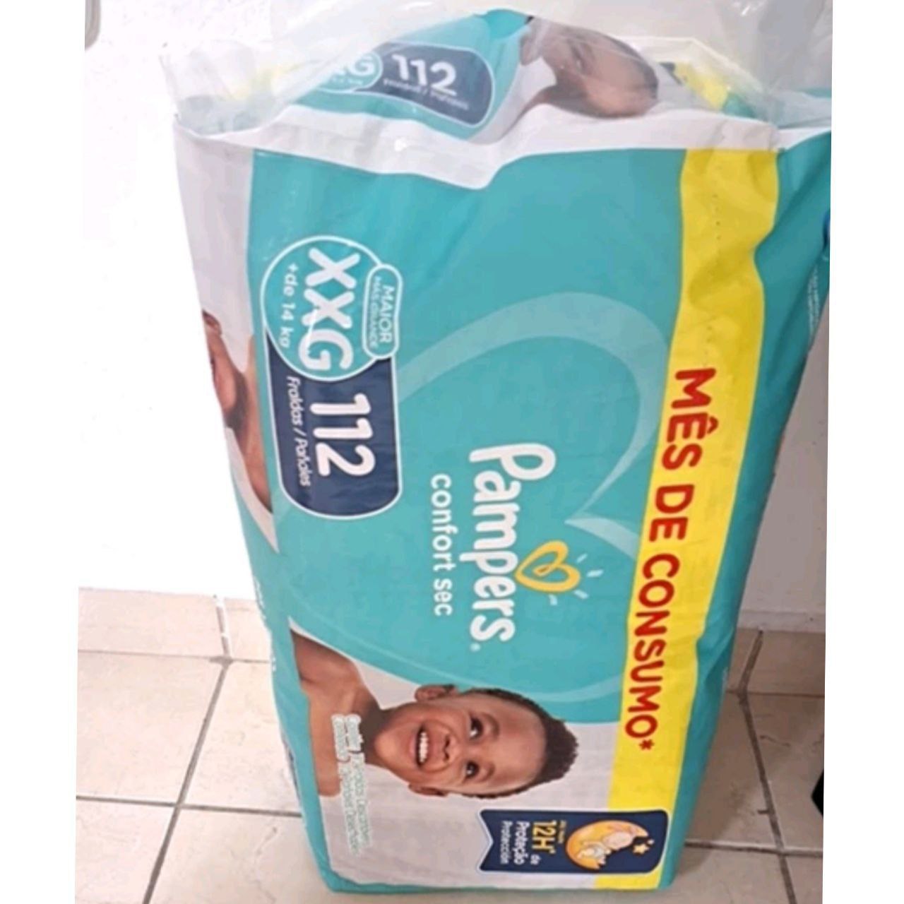 Fralda Pampers Confort Sec Jumbo Plus XxG com 112 un