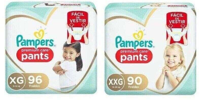 Fralda Pampers Pants Premium Care, Pacotão XG e XXG