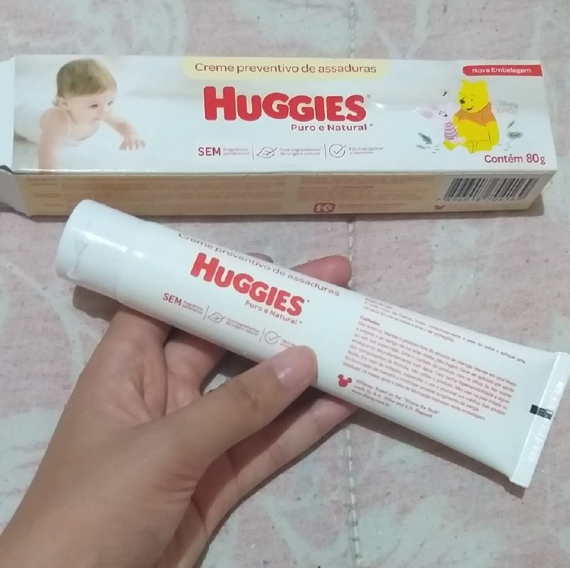 HUGGIES Creme Preventivo De Assaduras Huggies Puro E Natural - 80G