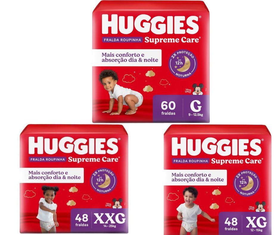 Huggies Supreme Care - Fralda, Roupinha